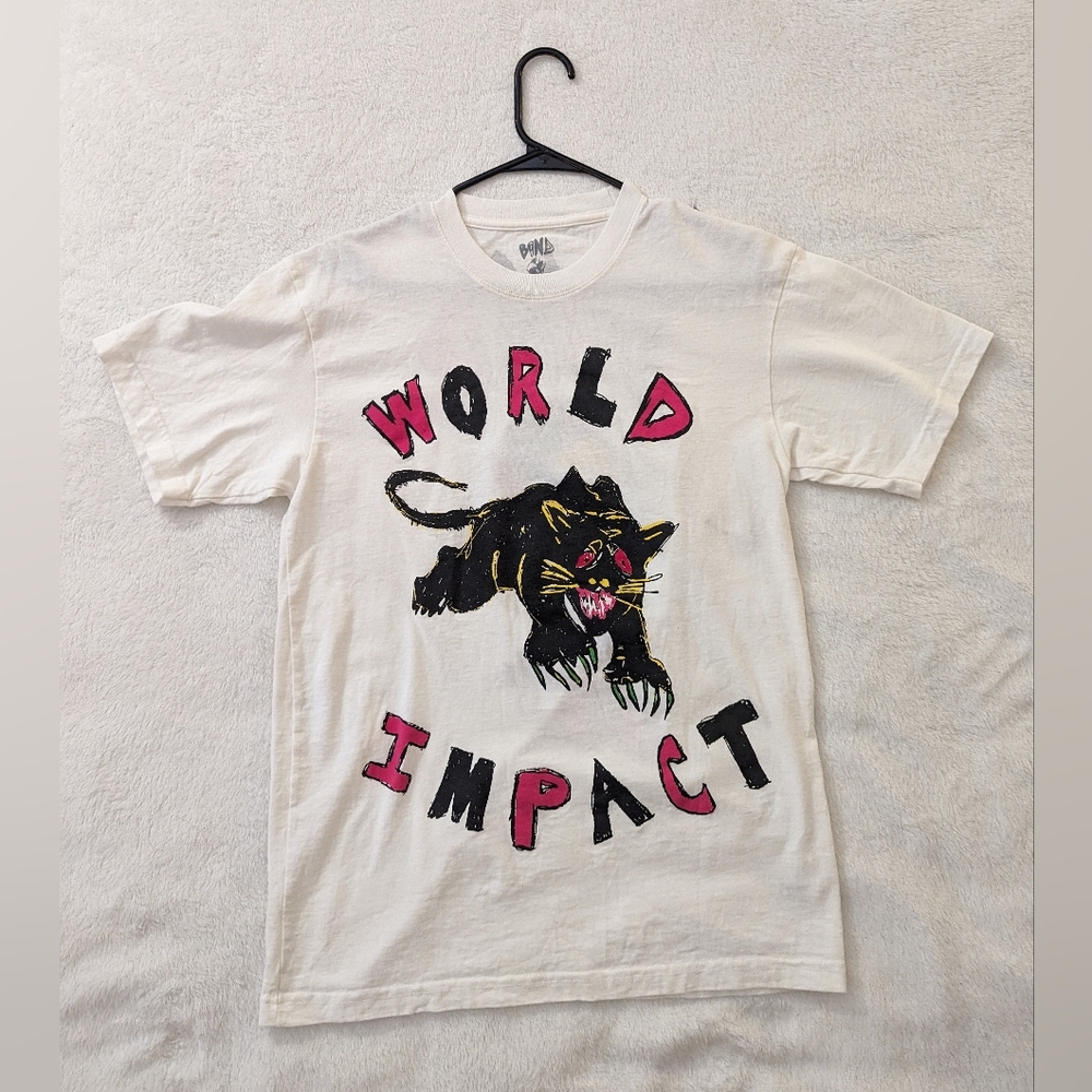 Bond x Anwar Hadid World Impact T-Shirt Size S White